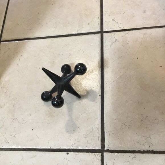 Large Decorative Cast Iron Toy Jack Doorstop Paperweight Bookend - Picture 1 of 3